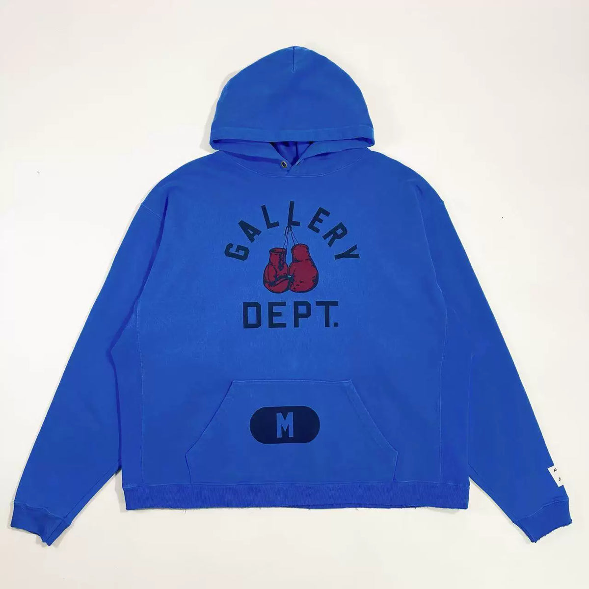 GALLERY DEPT. BOXING MERCH HOODIE Blue Boxing Gloves Size Loose Hoodie