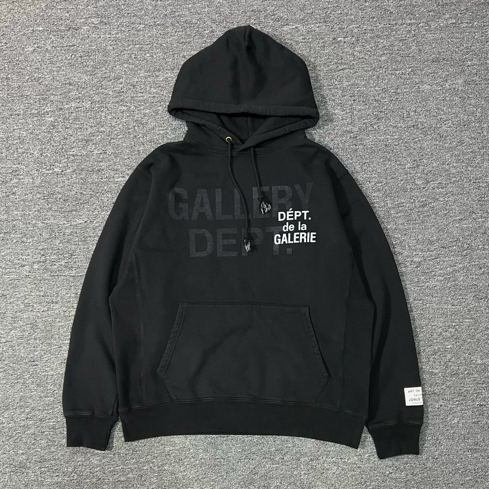 GALLERY DEPT.GD MULTI LOGO HOODIE字母印花美式高街连帽衫卫衣