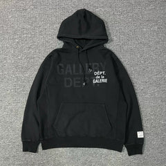 GALLERY DEPT.GD MULTI LOGO HOODIE字母印花美式高街连帽衫卫衣