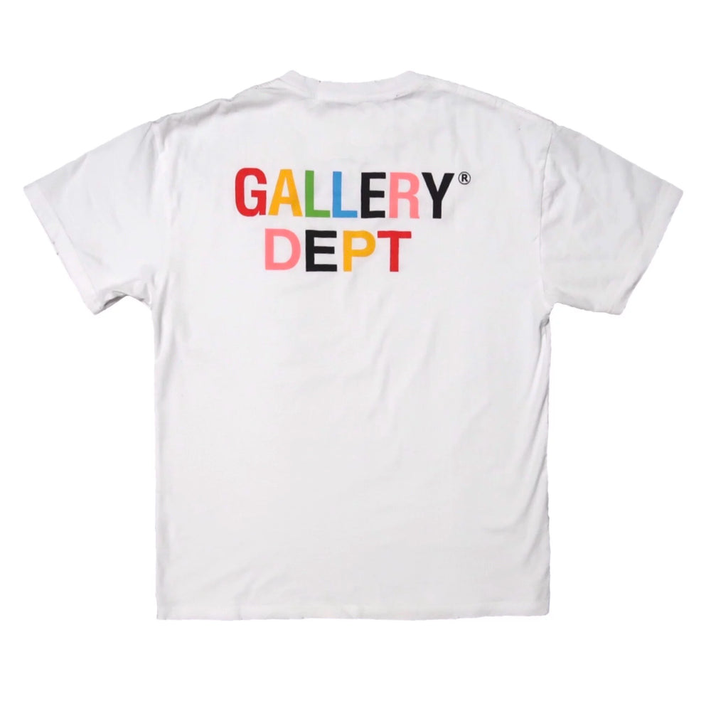 New gallery dept vintage washed distressed distressed color letter printed street trendy short sleeved T-shirt